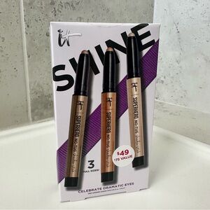 IT Cosmetics Superhero Shadow Stick Trio - Brown, Tan, Cream